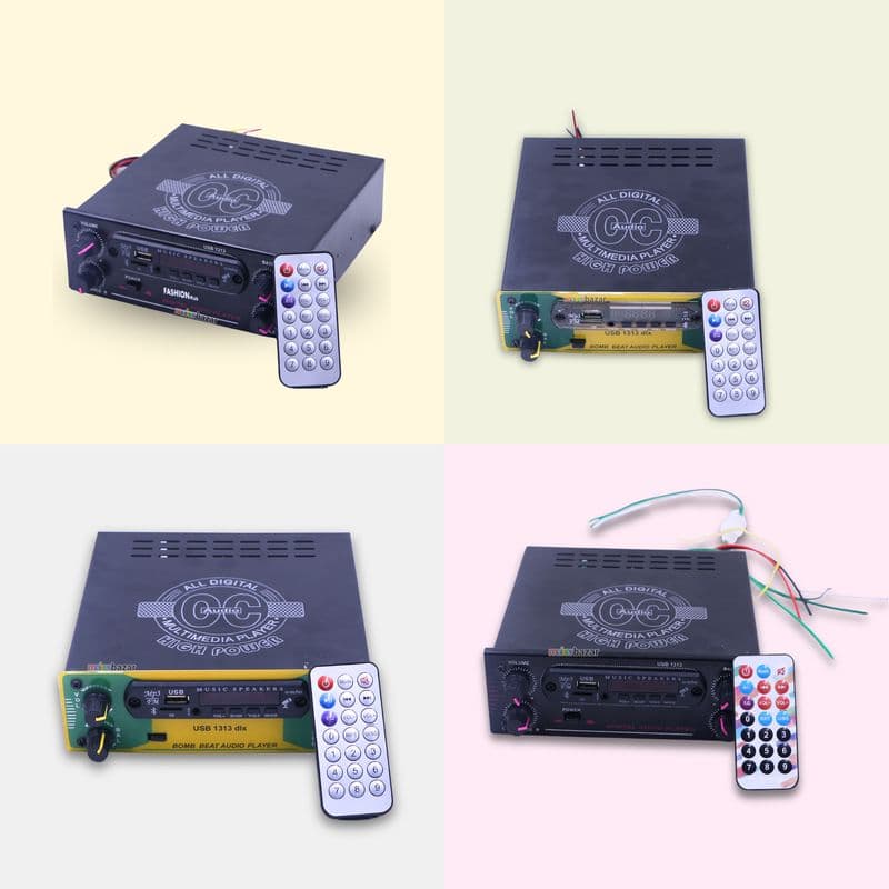 DC Enclosed Metal Body Bluetooth Music Player with Remote (FM/AUX/USB/SD) - View 1