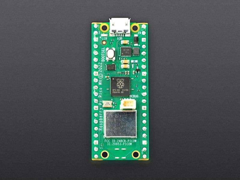 Raspberry Pi Pico W and Pico WH - View 2