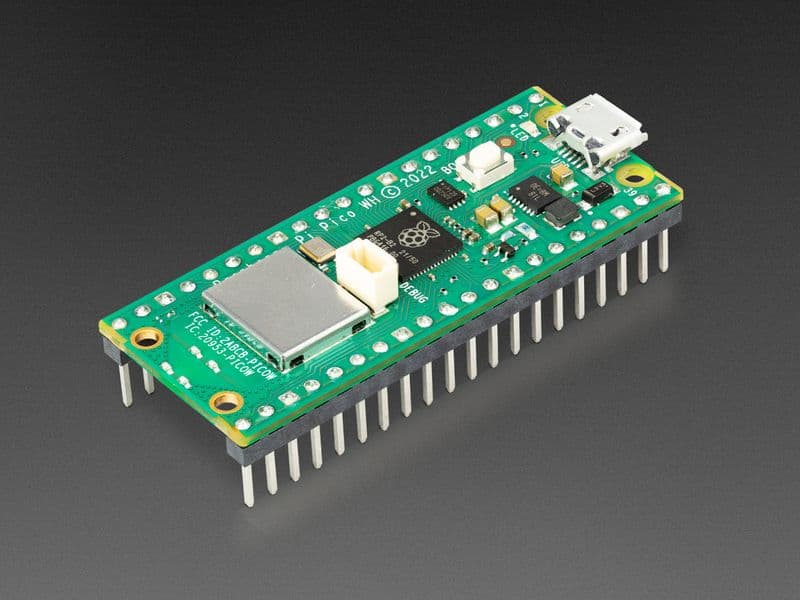 Raspberry Pi Pico W and Pico WH - View 3
